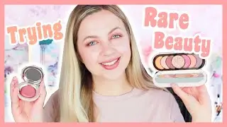 RARE BEAUTY FIRST IMPRESSIONS REVIEW! Discovery Eyeshadow Palette & Stay Vulnerable Melting Blush
