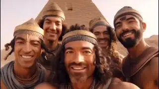 Human history through selfies (with AI generated images)