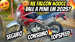 Vale a Pena ter uma Honda NX FALCON 400 em 2025? Opinião Proprietário!