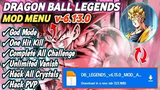 DB Legends Mod Apk | DBL Mod Apk | New Update v6.13.0 | Dragon Ball Mobile Game