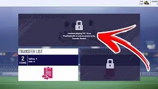 ТРАНСФЕРНЫЙ РЫНОК В ВЕБ-ПРИЛОЖЕНИИ FIFA 18 НЕДОСТУПЕН *ИСПРАВЛЕНО?*