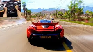 McLaren P1 VS Super Cars Forza Horizon 5 @SpeedSprintShow Logitech g29 Full Force feedback