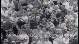 1958 U.S. 78th Men's Doubles Tennis championships Boston archival footage