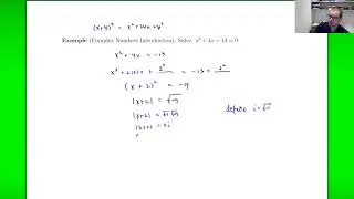 Quadratic Equations: The Need for Complex Numbers