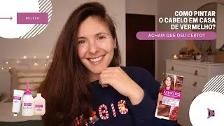 COMO PINTAR O CABELO EM CASA DE VERMELHO?