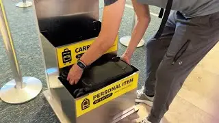 Personal Item Size Carry On Luggage Spirit Frontier fist Underseat- REVIEW