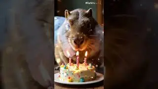 capibara cumplea&ntilde;os #capybara #cumplea&ntilde;os #happybirthday #feliz #cute