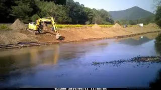 Time Lapse Cribwall with Flexamat Fish Habitat