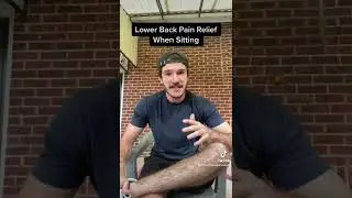 Lower Back Pain When Sitting | 1 Trick I Used To Relieve Pain