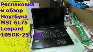 Распаковка и обзор Ноутбука MSI GL75 Leopard 10SDK-251RU - 2020