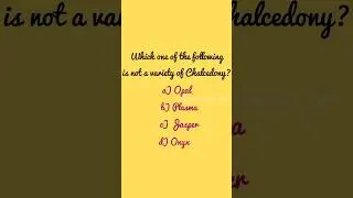 Not a variety of Chalcedony | Geology | Geochangers | Geology In Tamil | #shorts