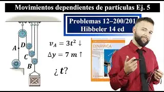 Movimientos dependientes de partículas || Ej. 5 || Problemas 12–200 y 12–201 Hibbeler 14 ed