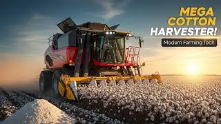 Inside Modern Cotton Harvesting | Heavy Machinery in Agriculture