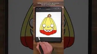 Советы Procreate №22: как создать градиент! #шорты