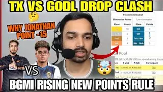 🚀 tx vs godl drop clash 🔥 bgmi rising new points rule 🤯