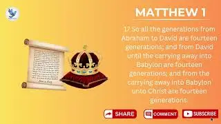 Music Bible | Matthew Chapter 1 KJV | Bible Tunes 