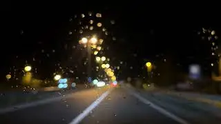 Calm Night Drive in Rain & Snow ❄️🌧️ (4K)