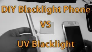 DIY Blacklight Phone Mod vs Real UV Blacklight!!