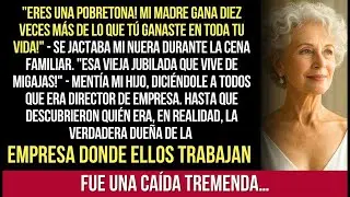 Eres Una Pobretona!  — Se Reía Mi Nuera  Pero Después, Cuando Descubrió La Verdad, Se Puso Páli