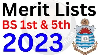 PU Merit List 2023 | BS Merit List 2023 | Merit List of Punjab University 2023