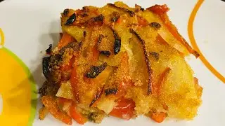 Teglia di verdure gratinate al forno. Pochi ingredienti per un contorno croccante e leggero!