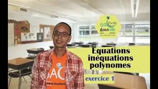 tcs international  جدع مشترك دولي : Equation , inéquation et Polynômes -- exercice 1 --