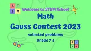 Math - Gauss Contest 2023 grade 7 a