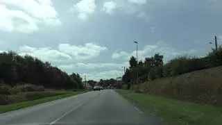 Driving On Route de Saint Brieuc D790, 22110 Rostrenen, C&ocirc;tes d'Armor, Brittany, France