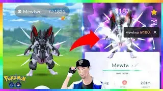 100IV ARMORED MEWTWO CAUGHT with FIRST BALL in Pokemon Go! ( MAXED OUT )