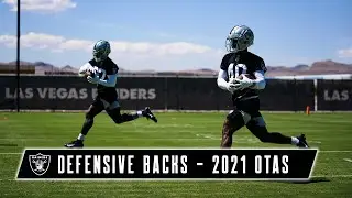 Defensive Backs Elevating One Another During Raiders 2021 OTAs | Las Vegas Raiders