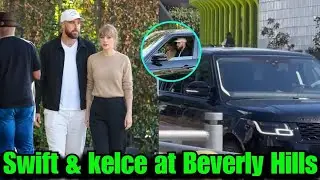 Taylor Swift & Fianc&eacute; Travis Step Out of Their Beverly Hills Mansion to Attend the 2026 Grammy Award