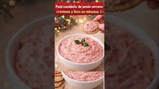 Christmas p&acirc;t&eacute; with Serrano ham: creamy and ready in minutes.