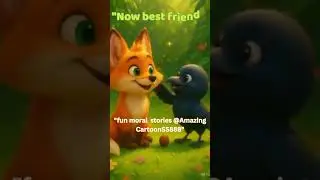 Now Best Friends 🦊🐦 | Fun Moral Story for Kids #Shorts | AmazingCartoonSS888