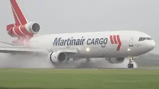 PURE MD-11 POWER!✈ What an Amazing Trijet Sound! Martinair, Lufthansa Cargo, UPS, FedEx & More!