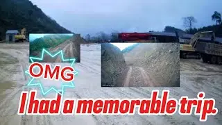 Experience riding along in a truck on a dangerous road #xplore #travel 
