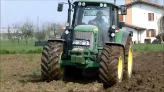 Lavori agricoli parte 3 Aratura 2015+ John Deere 6630 e trivomere
