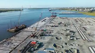 1,400 foot berth at Hugh K. Leatherman Terminal - the country's newest container facility