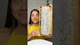 Eating Real Honey ASMR🍯 Do you like it? #eating #food #asmr #honey