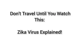Don&rsquo;t Travel Until You Watch This: Zika Virus Explained