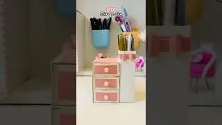 DIY desk organizer / DIY Storage box #youtube #diy #craftidea #deskorganizer #storagebox