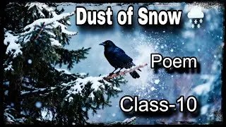 Dust of Snow Poem Explanation | Class 10 English | Act-wise Detailed Analysis