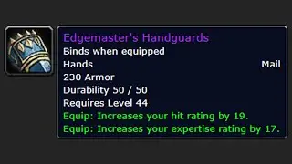 Are Edgemaster's Handguards Useful In TBC?