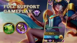MATHILDA SUPPORT FULL GAMEPLAY 2022!!! | ITEM AND EMBLEM SET UP | MOBILE LEGENDS