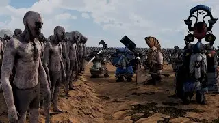 Dwarf Army vs 1,000,000 Zombies | Ultimate Epic Battle Simulator 2 | UEBS 2