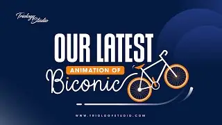 Biconic Bicycle Logo Animation in After Effects, 2D Logo Animation, Triology Studio