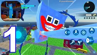 Craft Poppy Rope Game - Gameplay Walkthrough Part 1 GTA Mode (Android,iOS)