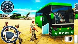 ARMY 🪖 the Terminal in Coach Bus Simulator: Drive to Berlin - Mobile Gameplay [Buses Game Android]