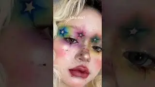 Edgy Star Makeup on a Black Girl✨💕 #douyin #makeup #douyinmakeup #makeuptutorial #makeupartist