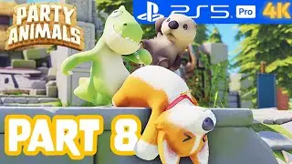 Party Animals PS5 PRO 4K Gameplay Part 8 (Full Game)