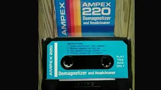 How To Use a Ampex 220 Headcleaner And Demagnetizer  For Cassette Tape Players And Recorders
